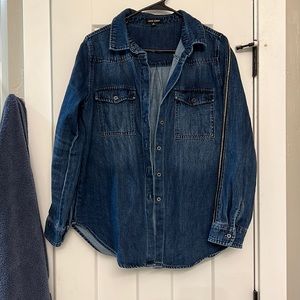 Denim button up